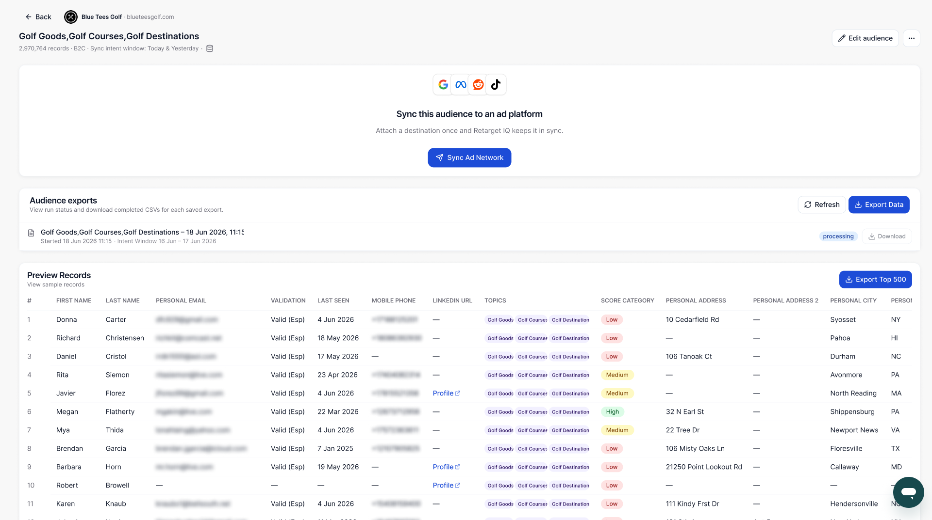 One-click activation